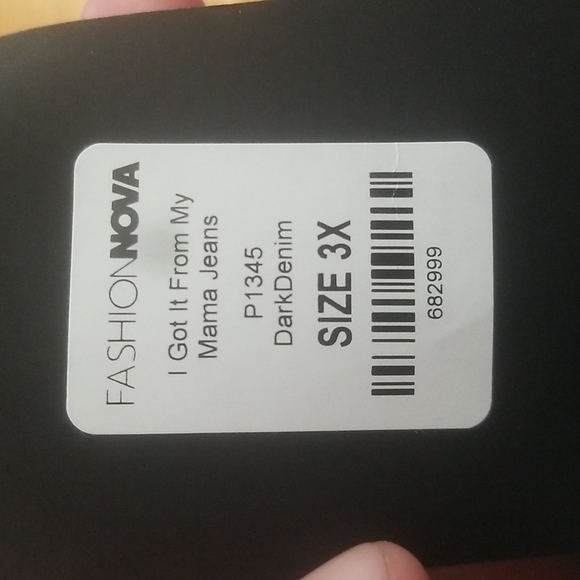 NWT Fashion Nova I Got It From My Mama Jeans 3X - Picture 3 of 3